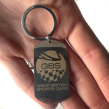 Load image into Gallery viewer, GBS Stainless Steel Key Ring -Personalised