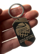 Load image into Gallery viewer, GBS Stainless Steel Key Ring -Personalised