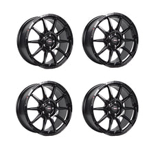 Load image into Gallery viewer, SET OF 4 - 7 x 15 Team Dynamics LT 4 Stud Wheels - Gloss Black / Gun Metal Grey Offset 25
