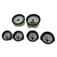 Charger l'image dans la galerie, GBS Gauge Set, White Face, Black Bezel (Km/h)