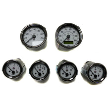 Cargar imagen en el visor de la galería, GBS Gauge Set White Face, Chrome Bezel (mph)