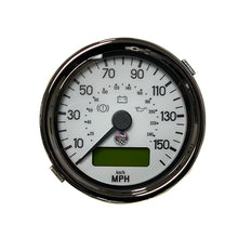 Cargar imagen en el visor de la galería, GBS Gauge Set White Face, Chrome Bezel (mph)