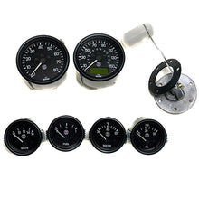 Load image into Gallery viewer, GBS Gauge Set, Black Face, Black Bezel (km/h)
