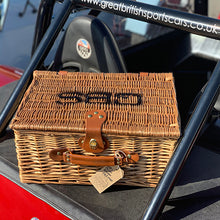 Cargar imagen en el visor de la galería, GBS- 2 Person Green Tweed Picnic Hamper