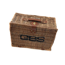 Cargar imagen en el visor de la galería, GBS- 2 Person Green Tweed Picnic Hamper