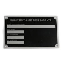 Cargar imagen en el visor de la galería, Stamped / Laser Etched GBS Chassis Plate