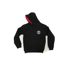 Load image into Gallery viewer, Child&#39;s GBS Hoodie Black with Red Hood
