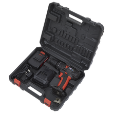 Charger l'image dans la galerie, Sealey - Cordless Hammer Drill/Driver Ø10mm 18V 1.5Ah Lithium-ion 2-Speed - Fast Charger