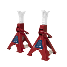 Load image into Gallery viewer, Sealey - Axle Stands (Pair) 3 Tonne Capacity per Stand Ratchet Type