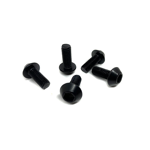 Black Aluminium M8 x 20mm Button Head