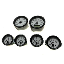 Load image into Gallery viewer, GBS Gauge Set White Face, Black Bezel (mph)
