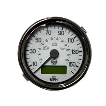 Load image into Gallery viewer, GBS Gauge Set White Face, Chrome Bezel (mph)
