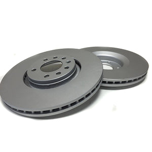Pair of Delphi Front Vented Brake Discs For Vauxhall Opel
