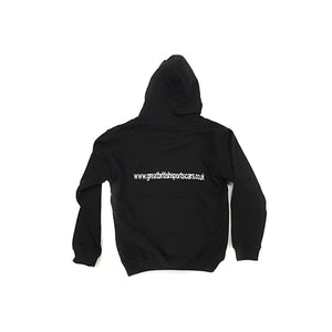 Child's GBS Hoodie Black with Red Hood