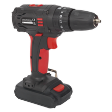 Charger l&#39;image dans la galerie, Sealey - Cordless Hammer Drill/Driver Ø10mm 18V 1.5Ah Lithium-ion 2-Speed - Fast Charger
