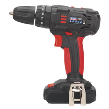 Charger l&#39;image dans la galerie, Sealey - Cordless Hammer Drill/Driver Ø10mm 18V 1.5Ah Lithium-ion 2-Speed - Fast Charger
