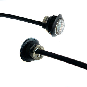 Clear with Amber LED Side Repeaters (pair)