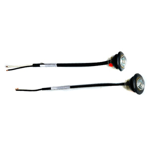 Clear with Red LED light (pair)