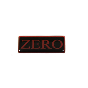 Zero Badge For Nose Cone Grill - White