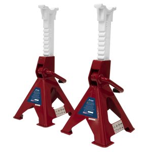 Sealey - Axle Stands (Pair) 3 Tonne Capacity per Stand Ratchet Type