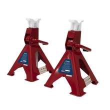 Load image into Gallery viewer, Sealey - Axle Stands (Pair) 3 Tonne Capacity per Stand Ratchet Type
