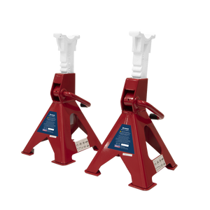 Sealey - Axle Stands (Pair) 3 Tonne Capacity per Stand Ratchet Type